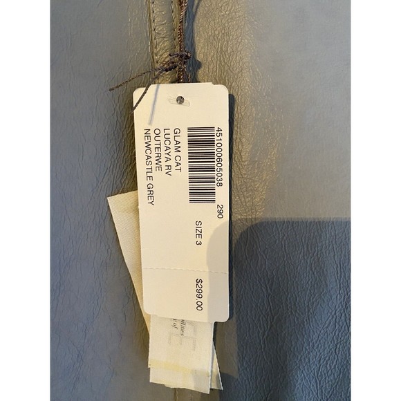 Chico’s Geniune Leather Glam Cat Lacaya  Reversible  Cheetah Jacket Sz 3 XL NWT - Picture 5 of 8